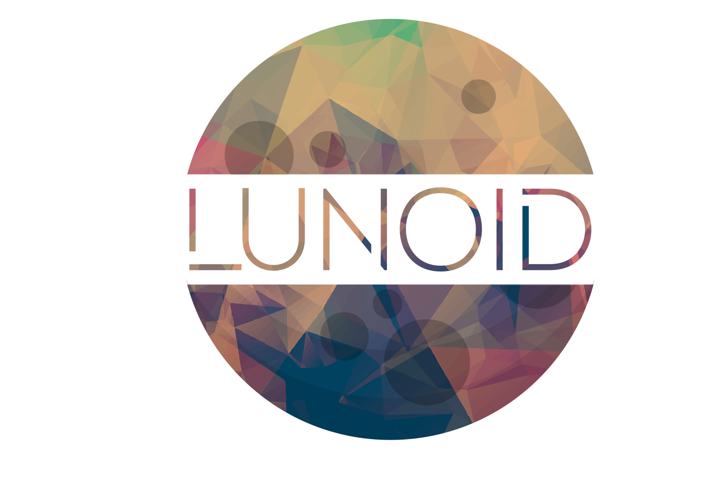Original multicolored geometric Lunoid logo